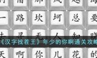 《汉字找茬王》攻略——年少的你啊通关攻略