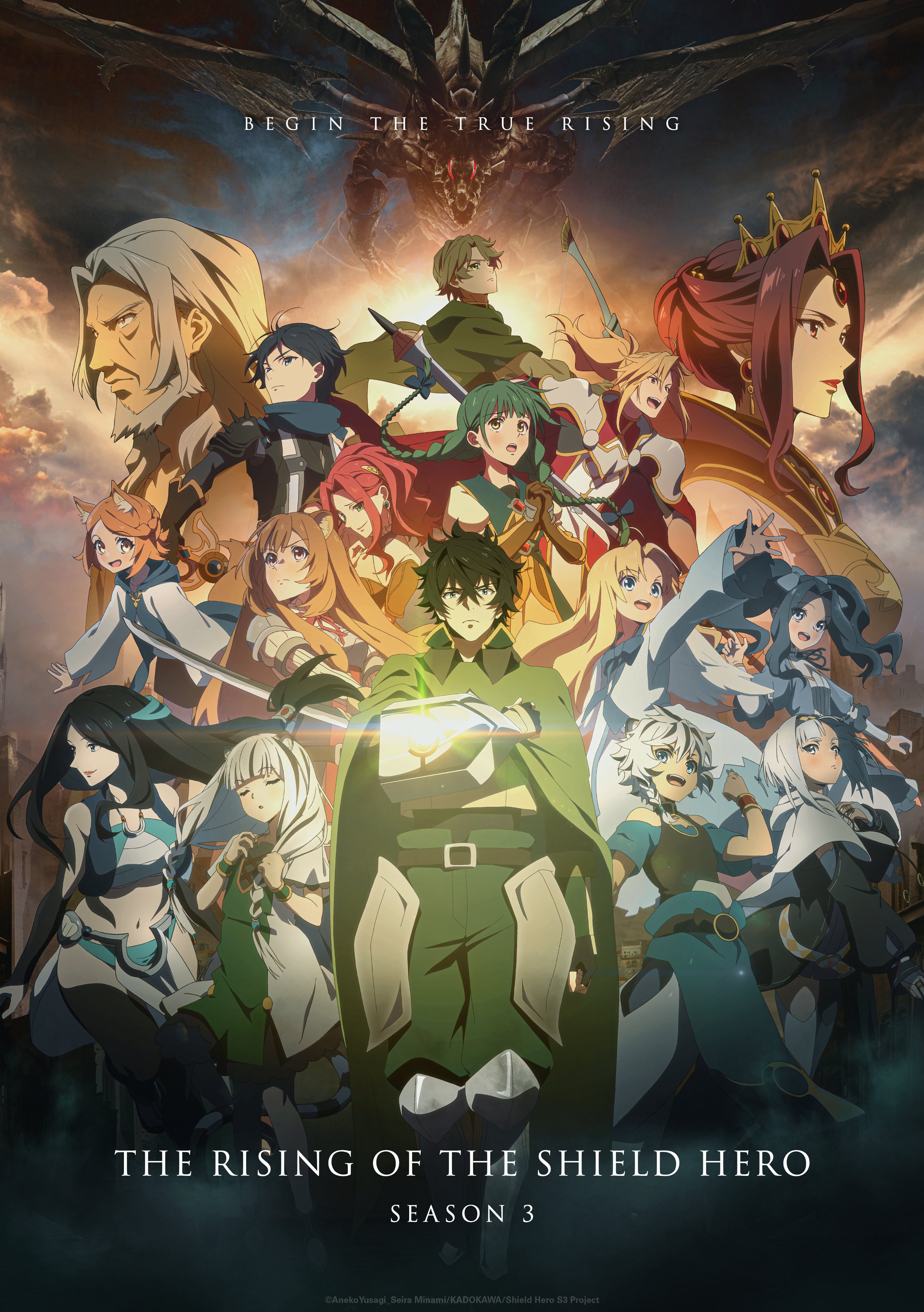 《盾之勇者成名录》第3季新艺图角色 预定10月开播
